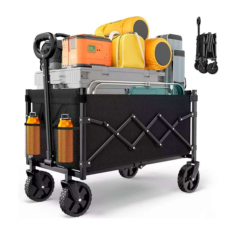 Carrito pequeño plegable de doble capa