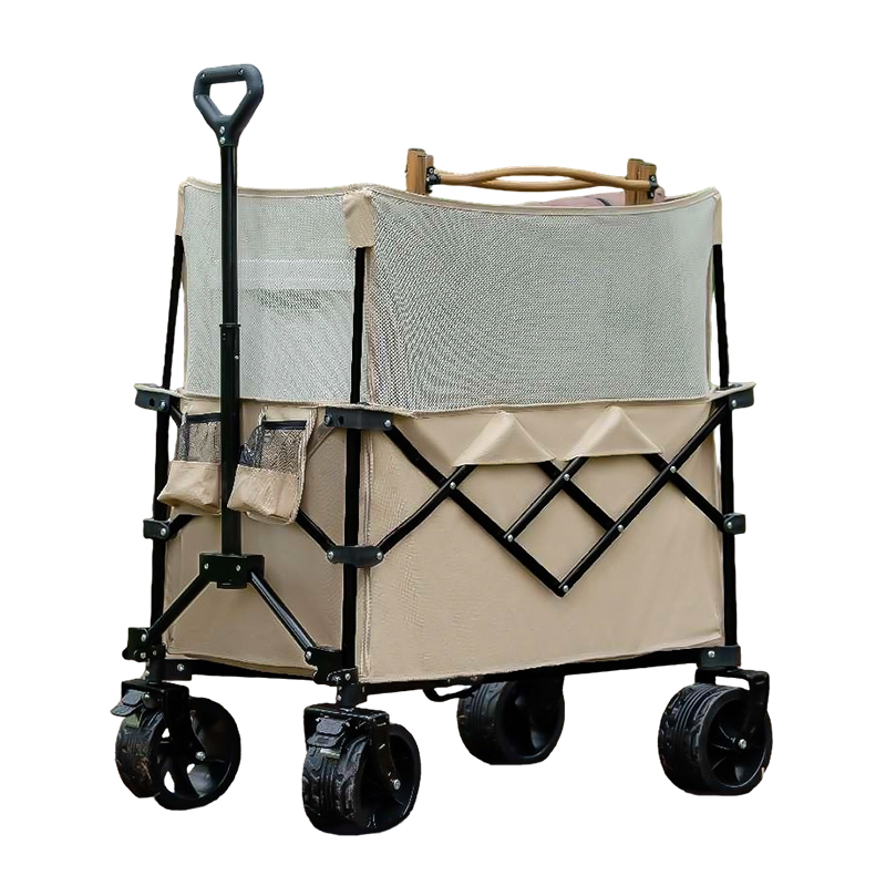 Carrito elevable de ruedas de PVC con frenos